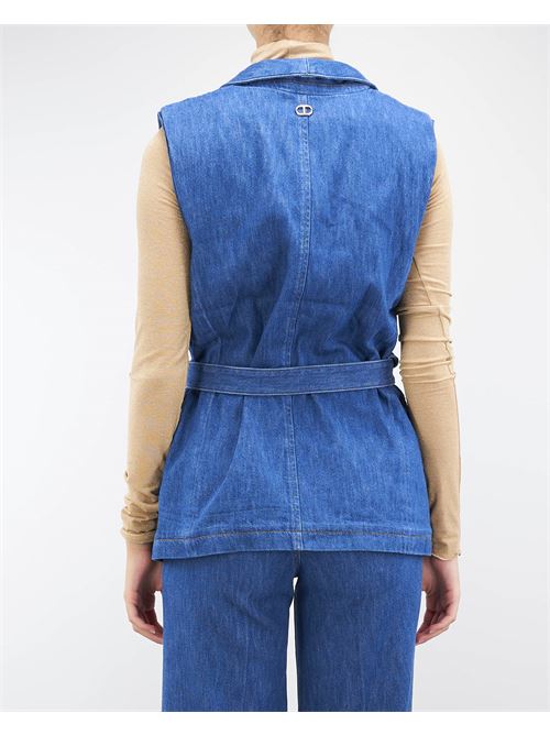 Jeans vest with belt Twinset TWIN SET | Gilet | TP261178